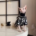 Tela para Gato | Abrigo "Chanel" para Sphynx, Impresionante Abrigo para Gato sin Pelo