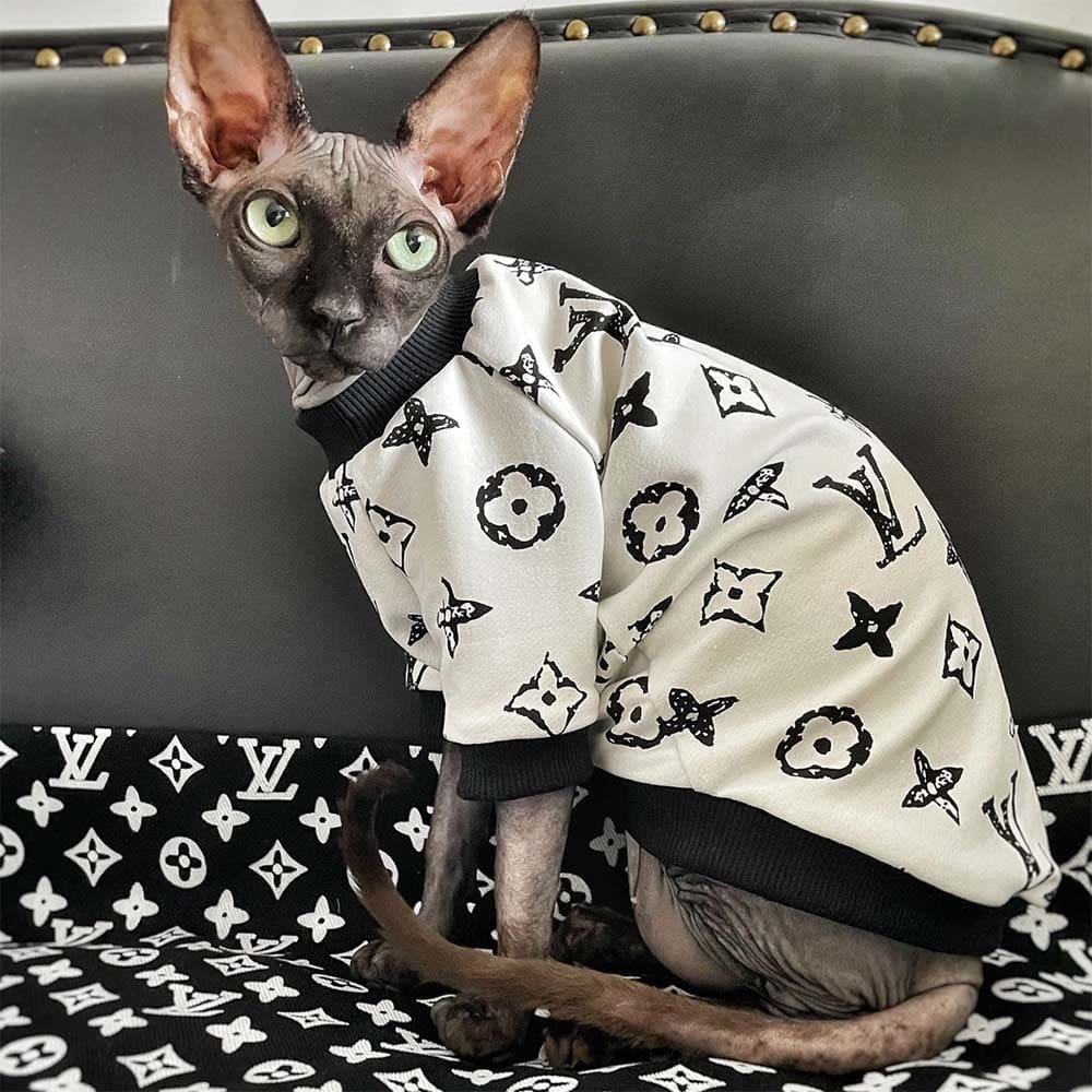 Louis Vuitton Cat Shirt Get - Yeswarmg sphynx clothes