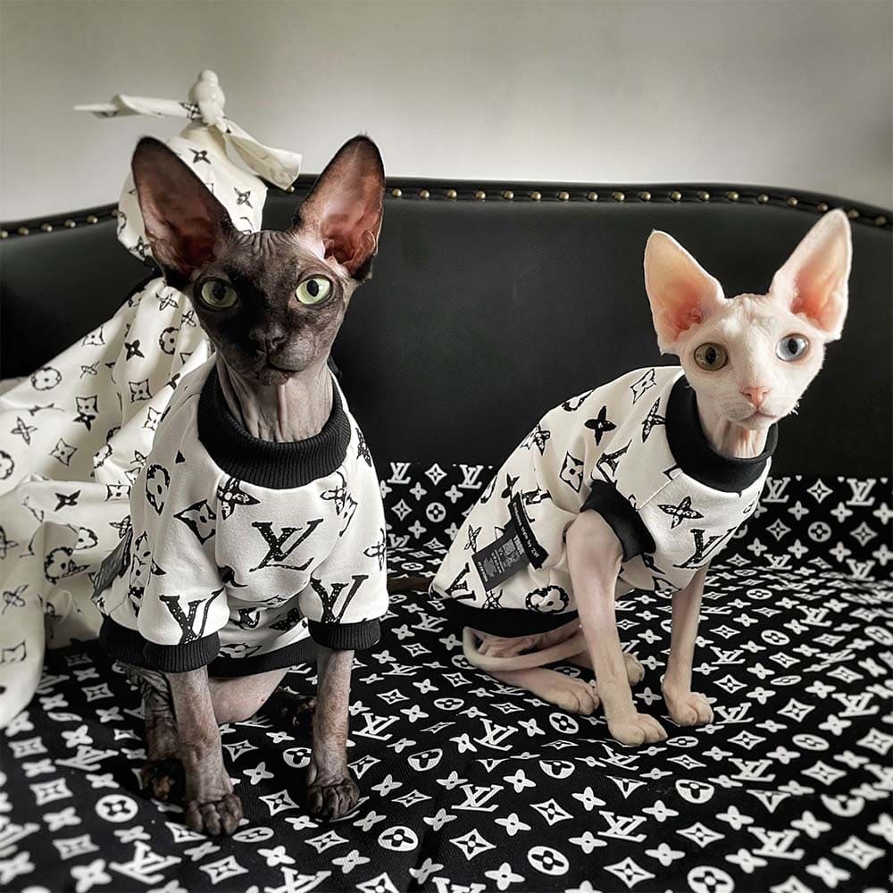 Louis Vuitton Shirt for Cat | Classic LV Tank Tops for Cats