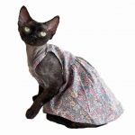かわいい猫の服｜美しい花柄のキャミソールドレス、猫用ドレス