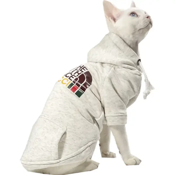 Costume da gatto per animali domestici - Felpa con cappuccio TNF Sphynx