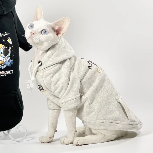 ペット猫コスチューム-TNFスフィンクスパーカー
