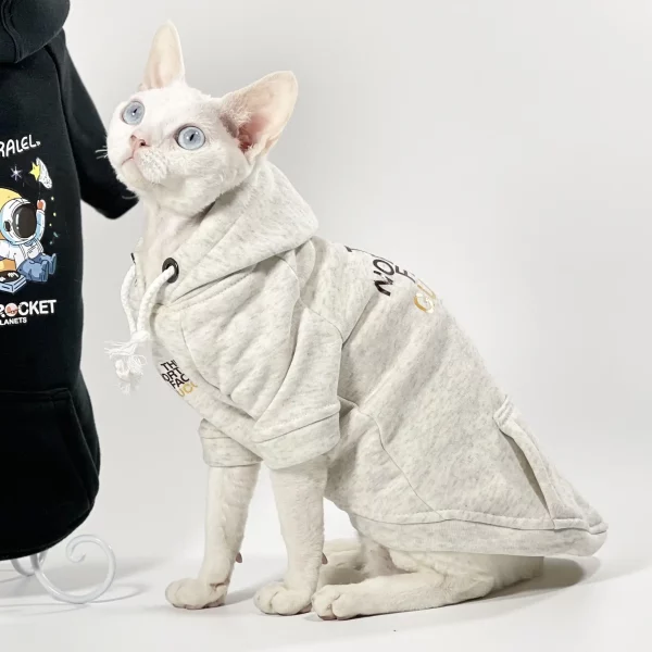 Pet Cat Costume-TNF Sphynx Hoodie