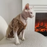 Katzenkostüme für Haustiere-Goldene Samt-Katzenkleider-Ingwergelb