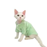 Kitten Cat Clothes-Green Pajamas