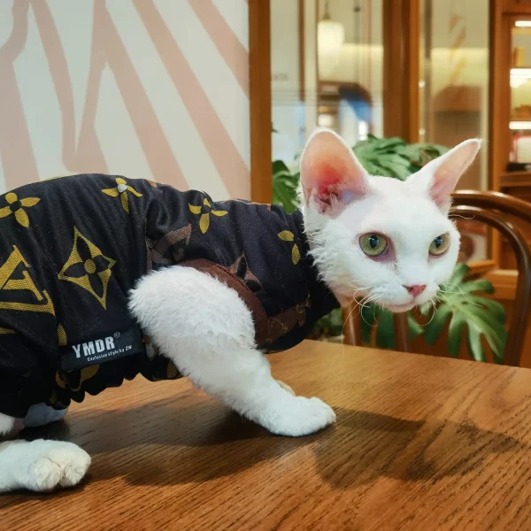 Louis Vuitton Shirt for Cat-Classic LV Tank Tops for Cats