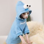 Sesame Street Hoodie for Cat Light Blue Hoodie Sweatshirt for Cat