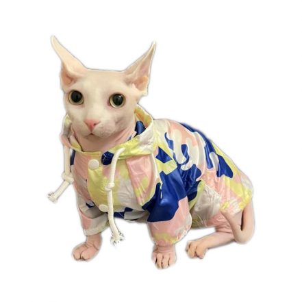 Sphynx Cat Clothes Tie-Dye | Tie-dye Hoodie for Sphynx Cat