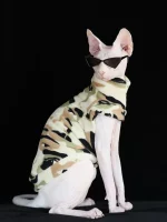 Sweater for Sphynx-Khaki Polar Fleece Sweater