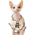 Одежда для бесшерстных кошек сфинксов | Маленький медвежонок Рубашка без рукавов для кошки сфинкса