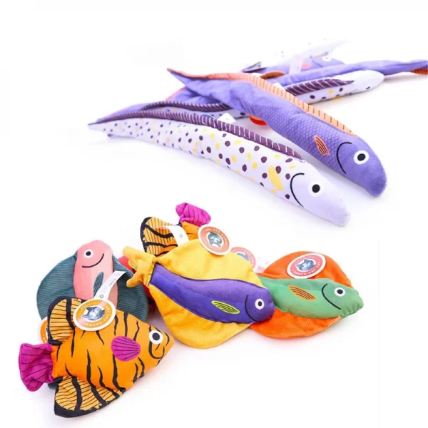 Catnip Toys for Indoor Cats-Fish Toy with Abs and Catnip for Cat