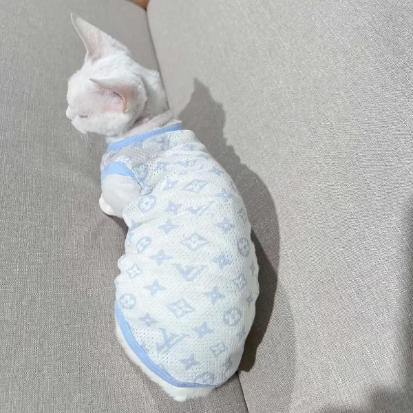 Camicia LV per gatto - Maglietta in puro cotone per Sphynx