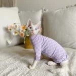 Medical Pet Shirt for Cats-Plaid Shirt