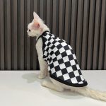 Plaid Tanktop for Sphynx Best Summer Fashion Plaid Tanktop for Cat