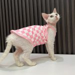 Plaid Tanktop for Sphynx Best Summer Fashion Plaid Tanktop for Cat