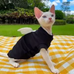 Black Shirt for Sphynx-Black Angle