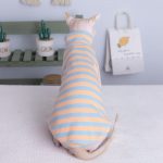 Sphynx Cat Clothes Stripes Best Breathable Shirt for Sphynx Cat