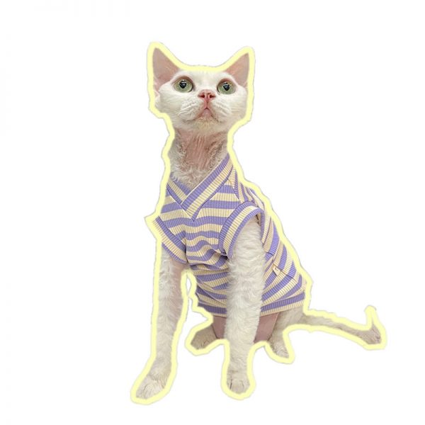 Camisetas sin mangas con cuello en V para gatos