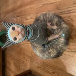 Cute Kitty Outfits-Rayas blancas y negras photo review