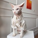 British Blouse for Sphynx Cat | Soft Blouse British Style for Sphynx