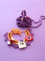 Halloween Crochet Collars Hats