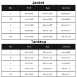 Mink Fleece Jacket for Sphynx - Size Chart