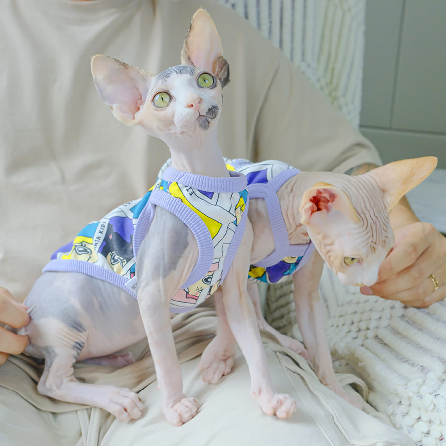 Mink Fleece Jacket for Sphynx Warm Cute Coat for Sphynx Cats