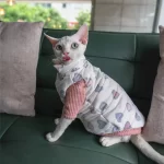 Down Jacket Vest for Sphynx Warm and Soft Vest for Cats