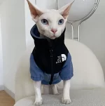 Designer Sherpa Coat for Sphynx