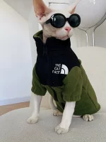 Designer Sherpa Coat for Sphynx