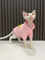 Smiley Face Hoodie for Sphynx