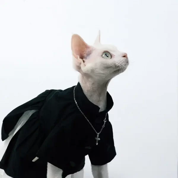 Vestido de Estilo Escuro para Gato