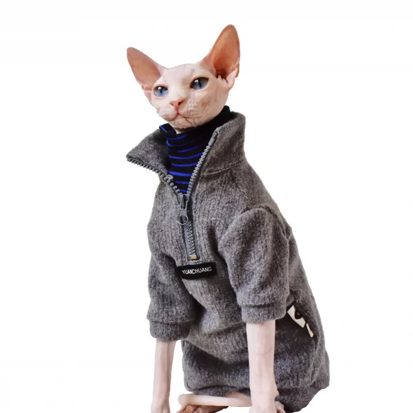 Half Zip Sweater for Sphynx