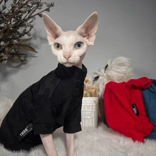 Camisa de seda LV Icon para gato