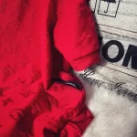 LV Icon Silk Bottoming Shirt for Cat - Red