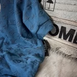 LV Icon Silk Bottoming Shirt for Cat - Blue