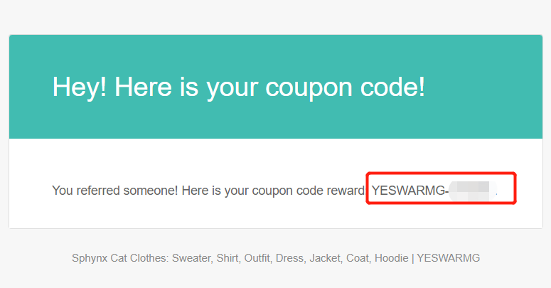 referral code