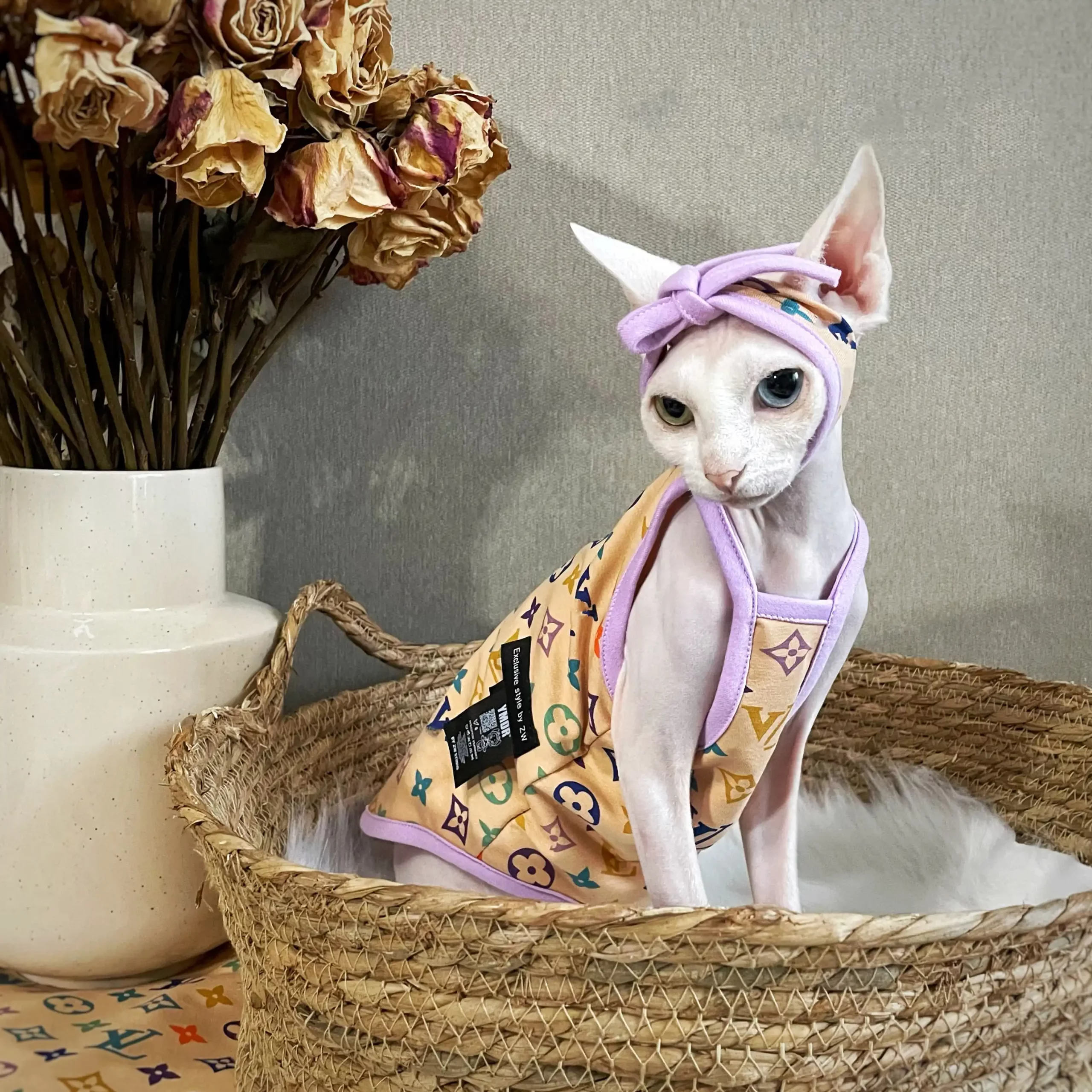 Louis Vuitton Cat Shirt Get - Yeswarmg sphynx clothes