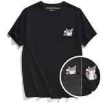 Funny Cat Pocket T-Shirt