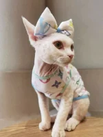 Colorful Louis Vuitton Tank Tops for Cats