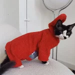 Cute Teletubbies Sweaters for Sphynx Cats - Red