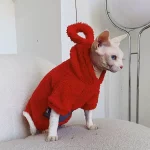 Cute Teletubbies Sweaters for Sphynx Cats - Red