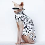 Panda Pattern Shirt for Sphynx