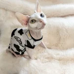 Cow Style Breathable Summer Onesie for Sphynx