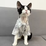 Pure Cotton T-shirt for Sphynx Cats, Devon Rex