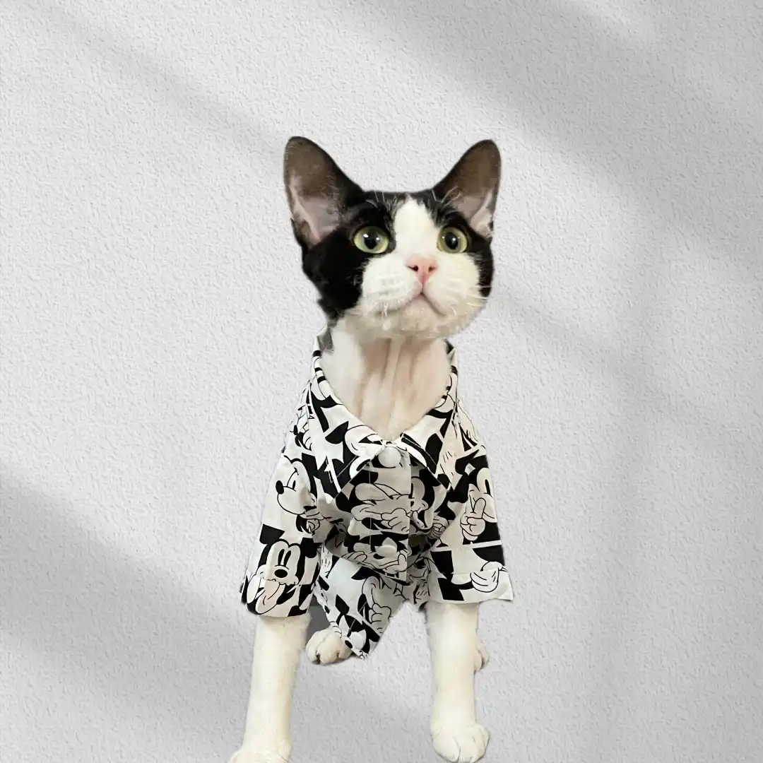 Pure Cotton T shirt for Sphynx Cats Devon Rex YESWARMG