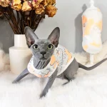 Snoopy Orange Tank Tops for Sphynx