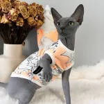 Snoopy Orange Tank Tops for Sphynx