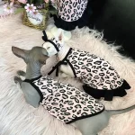 Black Pink Leopard Tank Top Dress for Sphynx