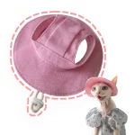 Bucket Hat with Ear Hole for Cats - Pink